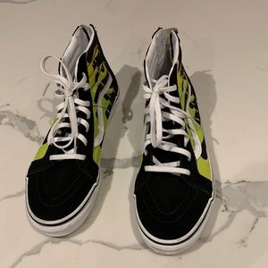 High top vans with zippers